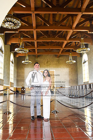 engagement photos at Union Station Downtown Los Angeles, Weddings photography, Quinceaneras photo and video in Los Angeles, Sweet Sixteens photography in Pasadena, 323-633-8283, www.gustavovillarreal