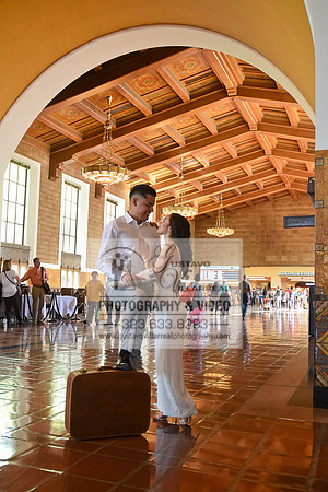 engagement photos at Union Station Downtown Los Angeles, Weddings photography, Quinceaneras photo and video in Los Angeles, Sweet Sixteens photography in Pasadena, 323-633-8283, www.gustavovillarreal