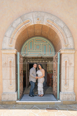Jessica and Cory engagement photo session at Our Lady of Mount C