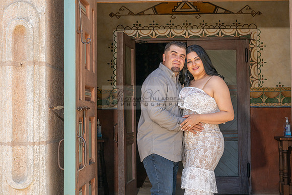 Jessica and Cory engagement photo session at Our Lady of Mount C