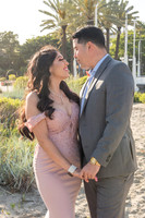 Alejandro and Monique engagement photos at Long beach Harbor Lighthouse, 323-633-8283, www.gustavovillarreal.com