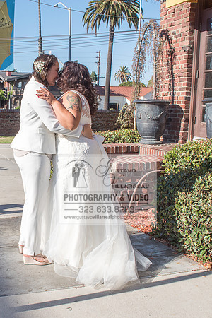 JENNIFER AND CYNTHIA glbt wedding photography and video at Long Beach Museum of Art in Long Beach Ca, www.gustavovillarreal.com, 323-633-8283