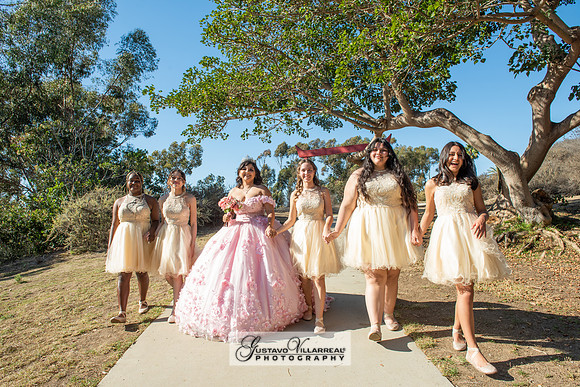 Brianna Villafan Quinceanera photography and video at Kenneth Hahn State Park in Los Angeles Ca, Salehs Palace reception hall in Whittier Ca by Gustavo Villarreal photography