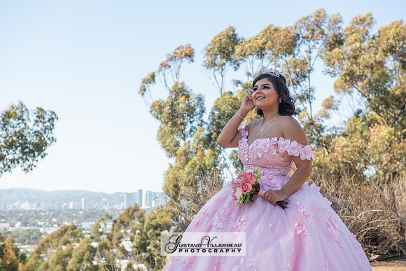 Brianna Villafan Quinceanera photography and video at Kenneth Hahn State Park in Los Angeles Ca, Salehs Palace reception hall in Whittier Ca by Gustavo Villarreal photography