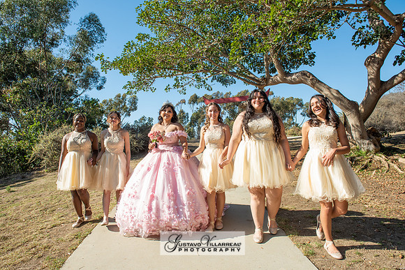 Brianna Villafan Quinceanera photography and video at Kenneth Hahn State Park in Los Angeles Ca, Salehs Palace reception hall in Whittier Ca by Gustavo Villarreal photography