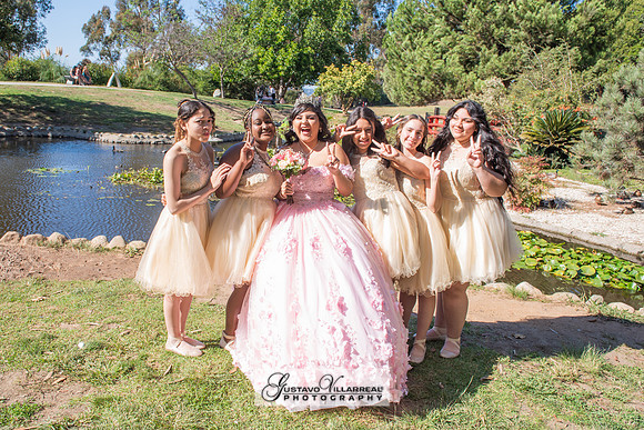 Brianna Villafan Quinceanera photography and video at Kenneth Hahn State Park in Los Angeles Ca, Salehs Palace reception hall in Whittier Ca by Gustavo Villarreal photography