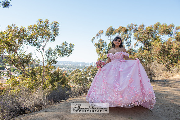 Brianna Villafan Quinceanera photography and video at Kenneth Hahn State Park in Los Angeles Ca, Salehs Palace reception hall in Whittier Ca by Gustavo Villarreal photography