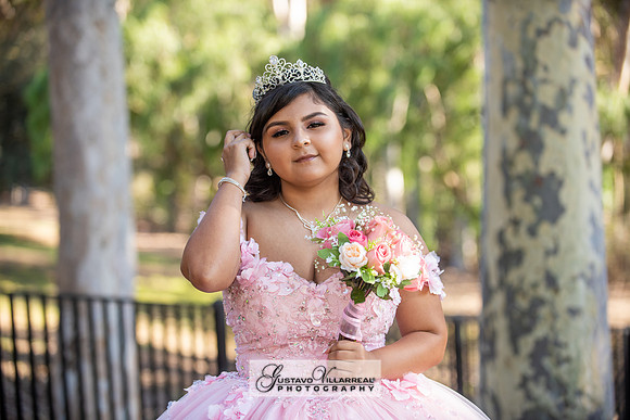Brianna Villafan Quinceanera photography and video at Kenneth Hahn State Park in Los Angeles Ca, Salehs Palace reception hall in Whittier Ca by Gustavo Villarreal photography
