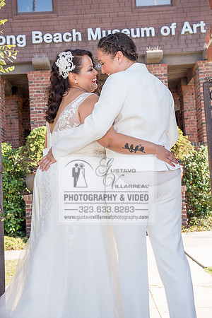 JENNIFER AND CYNTHIA glbt wedding photography and video at Long Beach Museum of Art in Long Beach Ca, www.gustavovillarreal.com, 323-633-8283