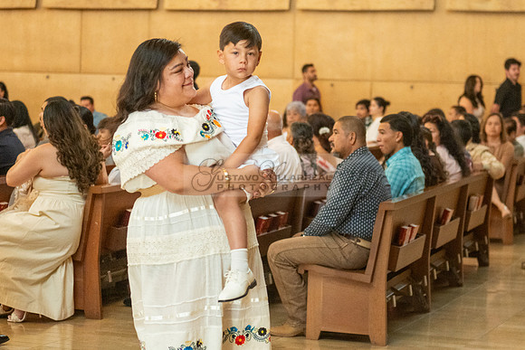 Baptism photographer, videographer at Cathedral of our Lady of Angeles in Los Angeles Ca. Gustavo Villarreal Photography, 323-633-8283, www.gvphotoandvideo.com