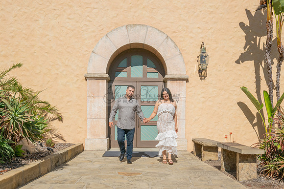 Jessica and Cory engagement photo session at Our Lady of Mount C