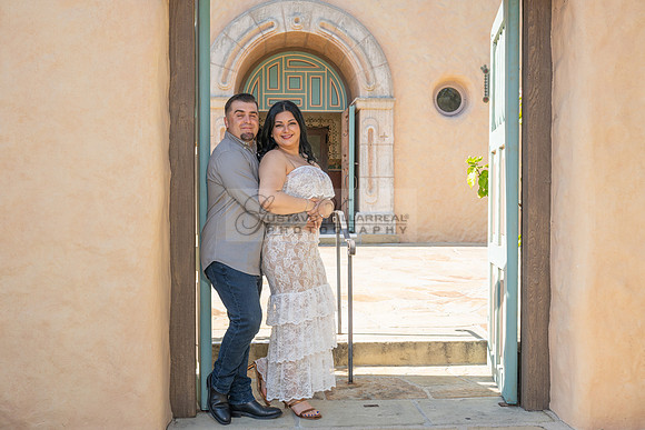 Jessica and Cory engagement photo session at Our Lady of Mount C