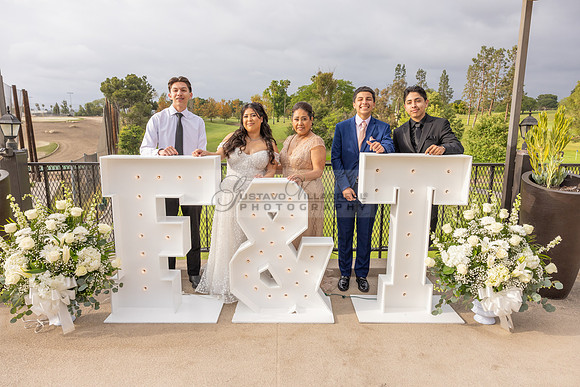 Thalial and Francisco wedding reception at La Mirada Golf course in