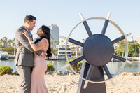 Alejandro and Monique engagement photos at Long beach Harbor Lighthouse, 323-633-8283, www.gustavovillarreal.com