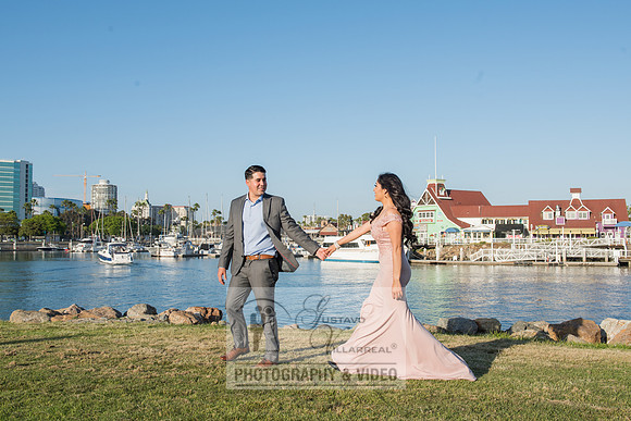 Alejandro and Monique engagement photos at Long beach Harbor Lighthouse, 323-633-8283, www.gustavovillarreal.com
