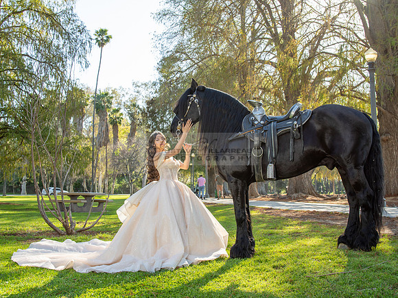 Quinceanera photoshoot at Rose Garden in Riverside Ca. Sesion de fotos en caballos, Gustavo Villarreal Photography, 323-633-8283