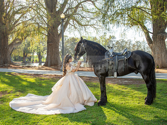 Quinceanera photoshoot at Rose Garden in Riverside Ca. Sesion de fotos en caballos, Gustavo Villarreal Photography, 323-633-8283