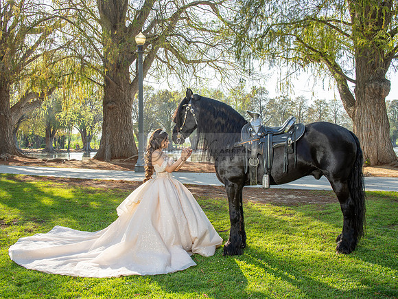 Quinceanera photoshoot at Rose Garden in Riverside Ca. Sesion de fotos en caballos, Gustavo Villarreal Photography, 323-633-8283