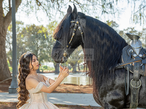 Quinceanera photoshoot at Rose Garden in Riverside Ca. Sesion de fotos en caballos, Gustavo Villarreal Photography, 323-633-8283
