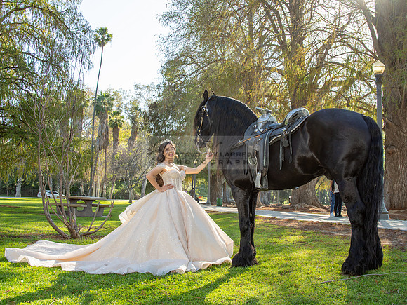 Quinceanera photoshoot at Rose Garden in Riverside Ca. Sesion de fotos en caballos, Gustavo Villarreal Photography, 323-633-8283