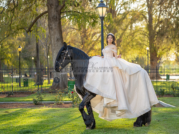 Quinceanera photoshoot at Rose Garden in Riverside Ca. Sesion de fotos en caballos, Gustavo Villarreal Photography, 323-633-8283