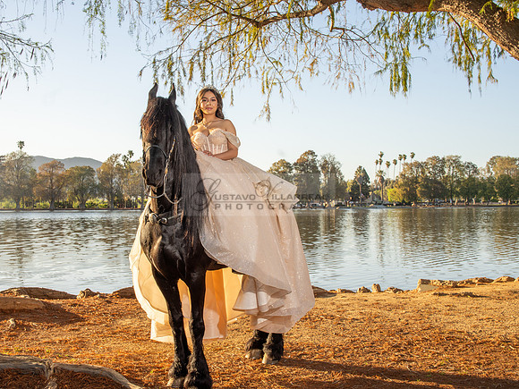 Quinceanera photoshoot at Rose Garden in Riverside Ca. Sesion de fotos en caballos, Gustavo Villarreal Photography, 323-633-8283