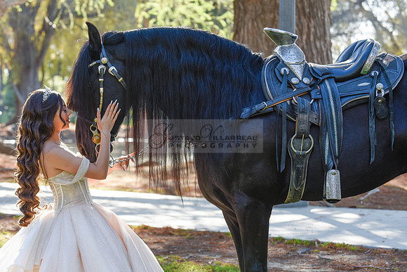 Quinceanera photoshoot at Rose Garden in Riverside Ca. Sesion de fotos en caballos, Gustavo Villarreal Photography, 323-633-8283