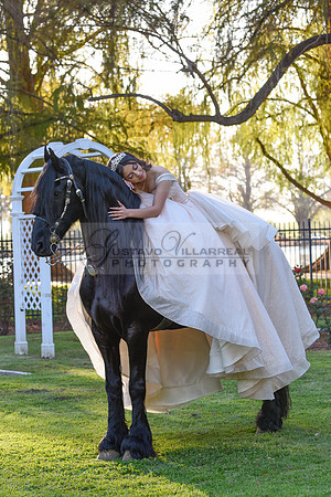 Quinceanera photoshoot at Rose Garden in Riverside Ca. Sesion de fotos en caballos, Gustavo Villarreal Photography, 323-633-8283