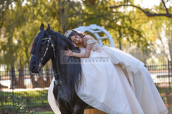 Quinceanera photoshoot at Rose Garden in Riverside Ca. Sesion de fotos en caballos, Gustavo Villarreal Photography, 323-633-8283