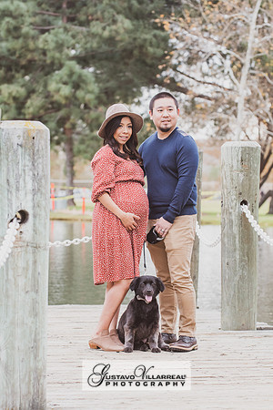 Nancy and Jack Maternity photos at Carbon Canyon Regional Park i