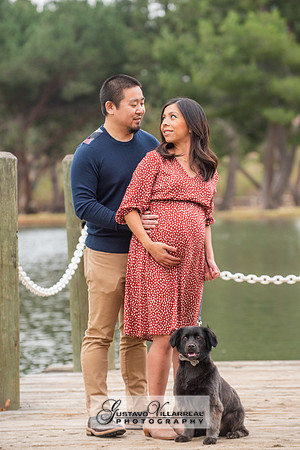 Nancy and Jack Maternity photos at Carbon Canyon Regional Park i