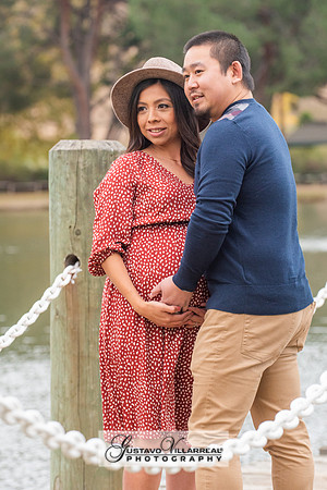 Nancy and Jack Maternity photos at Carbon Canyon Regional Park i