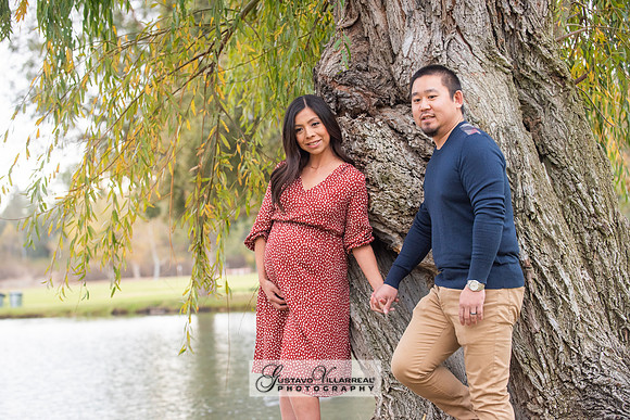 Nancy and Jack Maternity photos at Carbon Canyon Regional Park i
