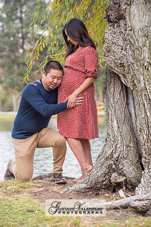 Nancy and Jack Maternity photos at Carbon Canyon Regional Park i