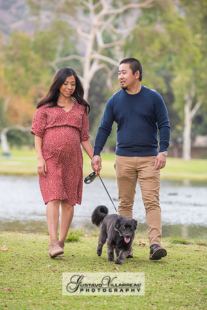 Nancy and Jack Maternity photos at Carbon Canyon Regional Park i
