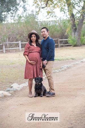 Nancy and Jack Maternity photos at Carbon Canyon Regional Park i