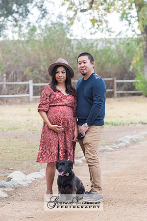 Nancy and Jack Maternity photos at Carbon Canyon Regional Park i