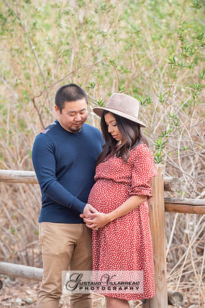 Nancy and Jack Maternity photos at Carbon Canyon Regional Park i