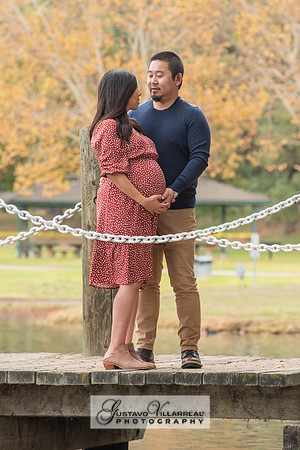Nancy and Jack Maternity photos at Carbon Canyon Regional Park i