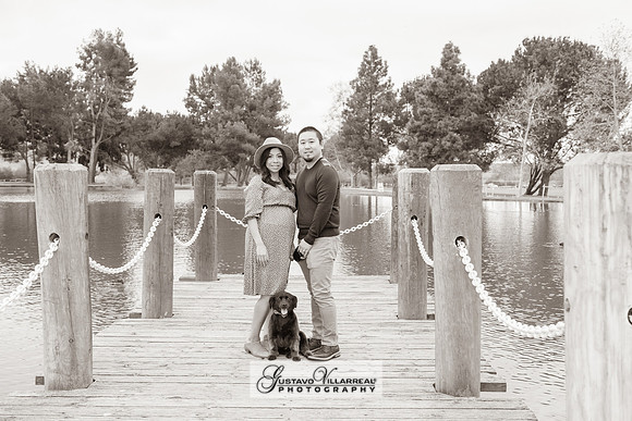 Nancy and Jack Maternity photos at Carbon Canyon Regional Park i