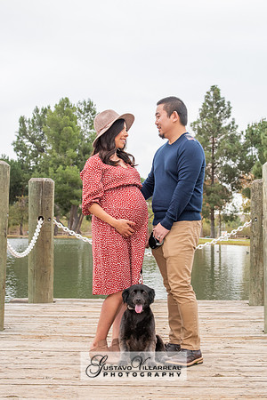 Nancy and Jack Maternity photos at Carbon Canyon Regional Park i
