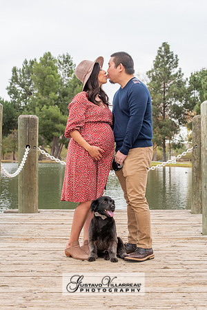Nancy and Jack Maternity photos at Carbon Canyon Regional Park i