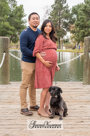 Nancy and Jack Maternity photos at Carbon Canyon Regional Park i