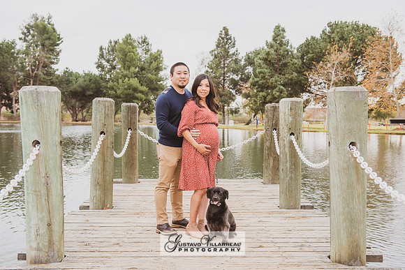 Nancy and Jack Maternity photos at Carbon Canyon Regional Park i