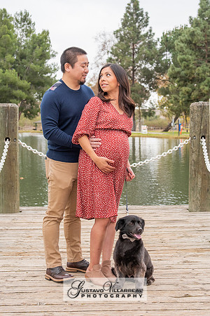 Nancy and Jack Maternity photos at Carbon Canyon Regional Park i