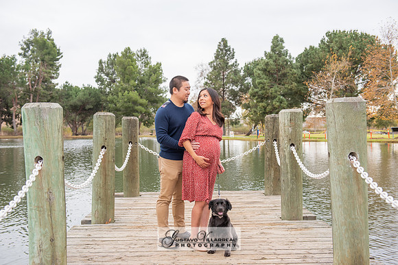 Nancy and Jack Maternity photos at Carbon Canyon Regional Park i