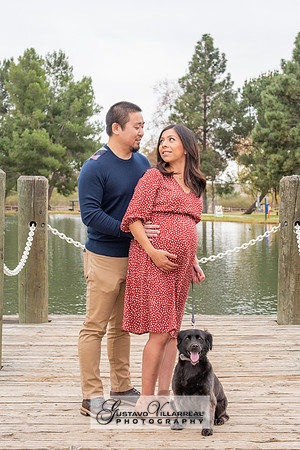 Nancy and Jack Maternity photos at Carbon Canyon Regional Park i