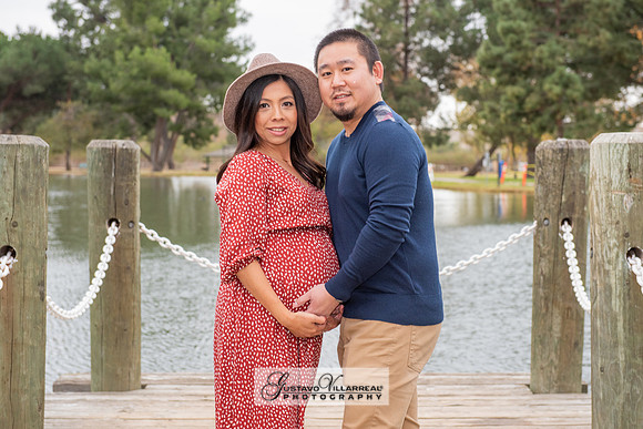 Nancy and Jack Maternity photos at Carbon Canyon Regional Park i