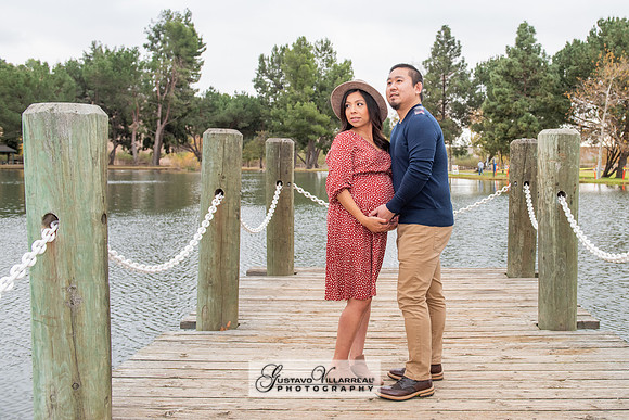 Nancy and Jack Maternity photos at Carbon Canyon Regional Park i