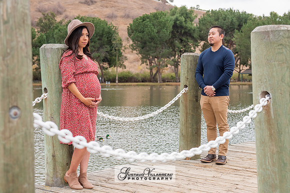 Nancy and Jack Maternity photos at Carbon Canyon Regional Park i